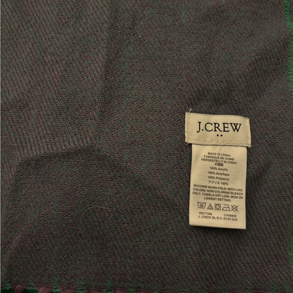 Jcrew multi colored plaid scarf - Picture 2 of 3